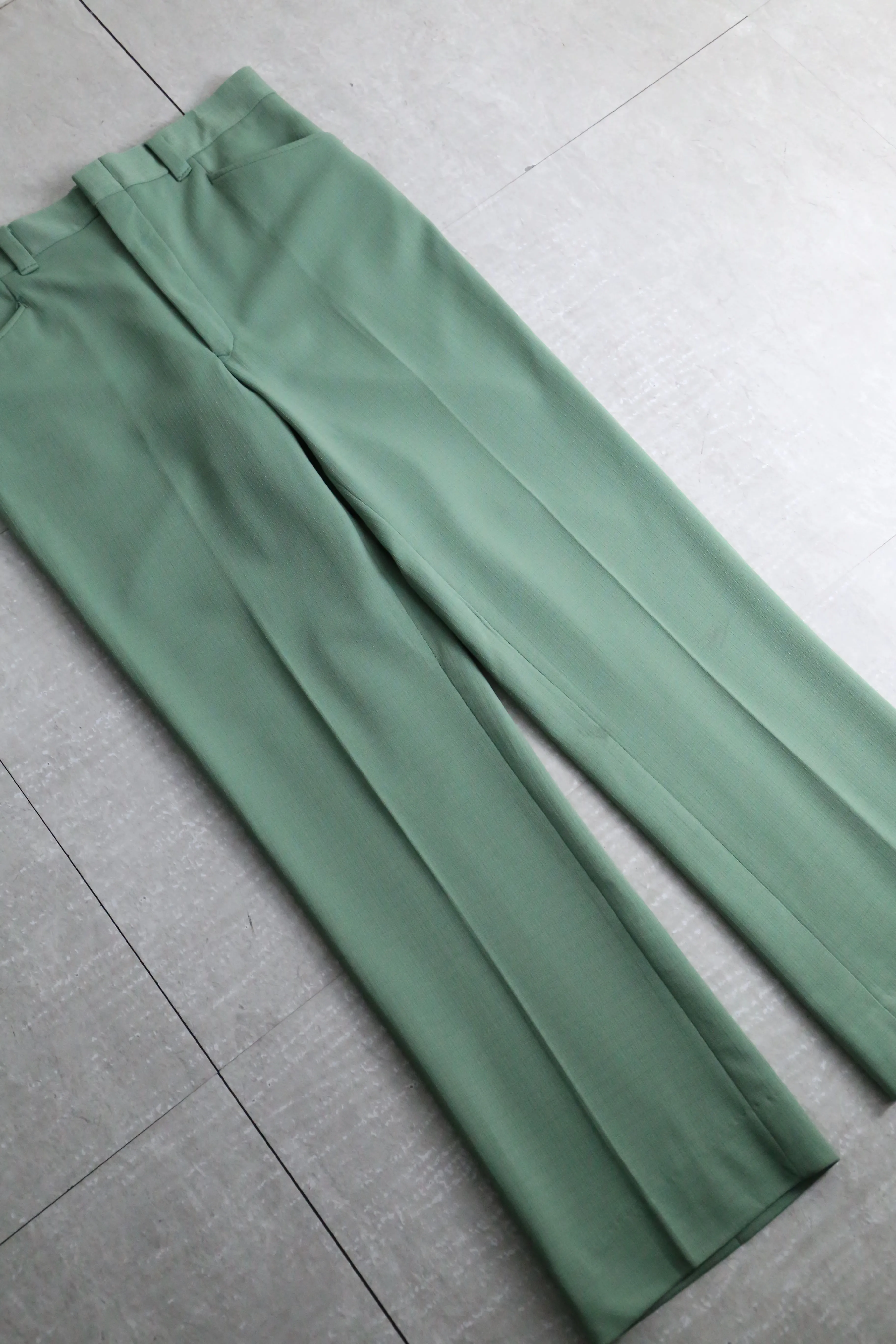 70’s “Sears” mint green flare pants