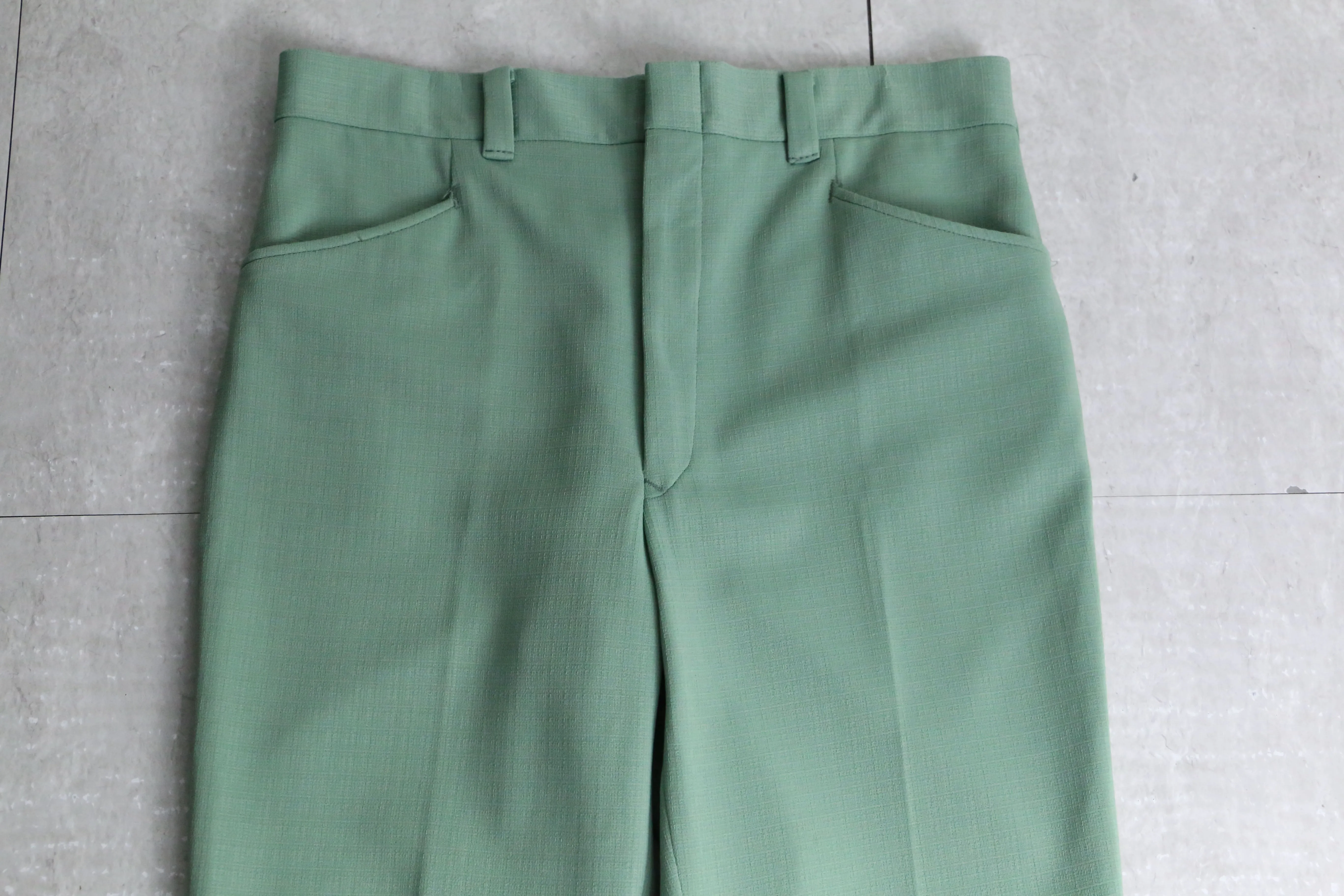 70’s “Sears” mint green flare pants