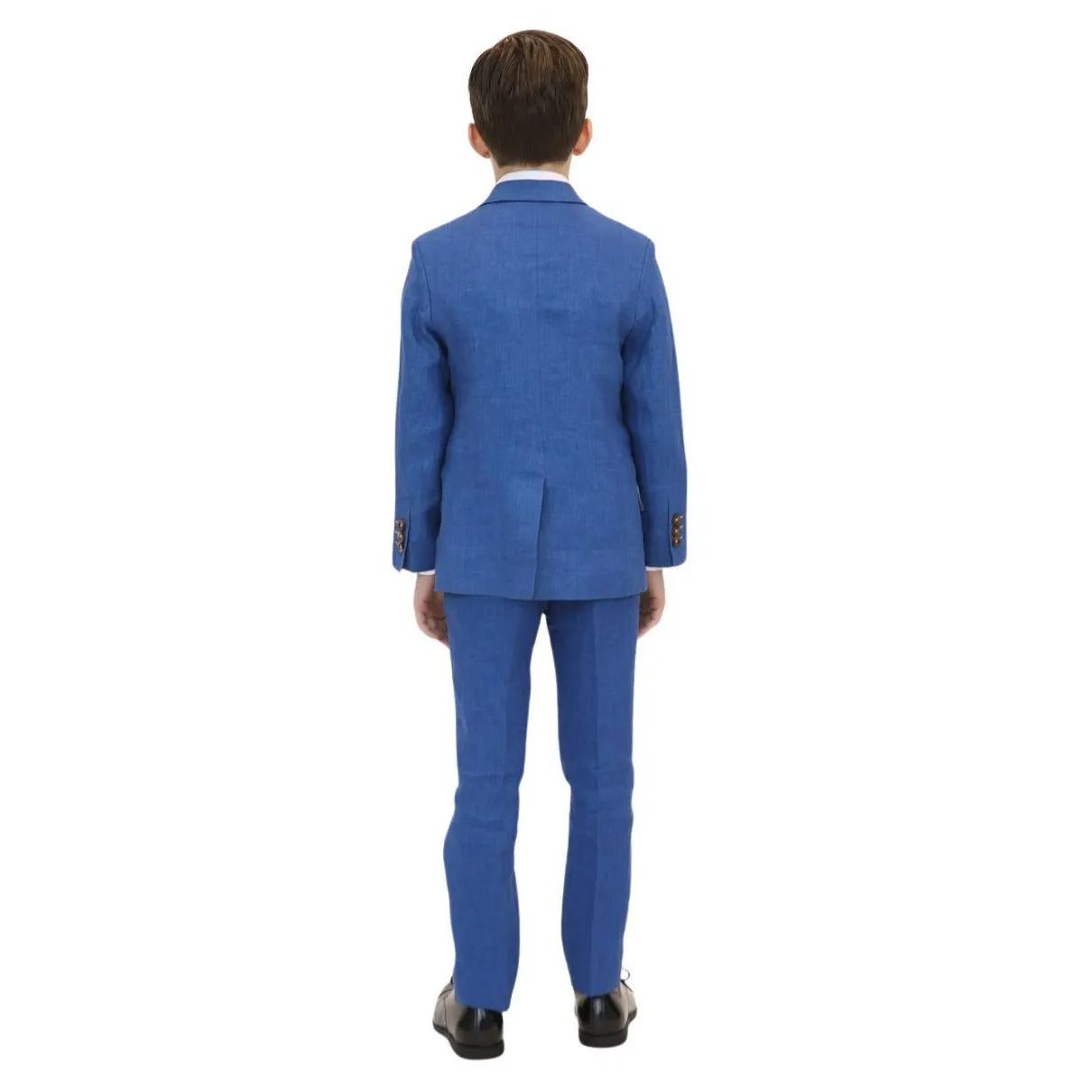 Appaman Boys 2pc Stretch Mod Riviera Blue Linen Suit