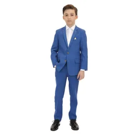 Appaman Boys 2pc Stretch Mod Riviera Blue Linen Suit