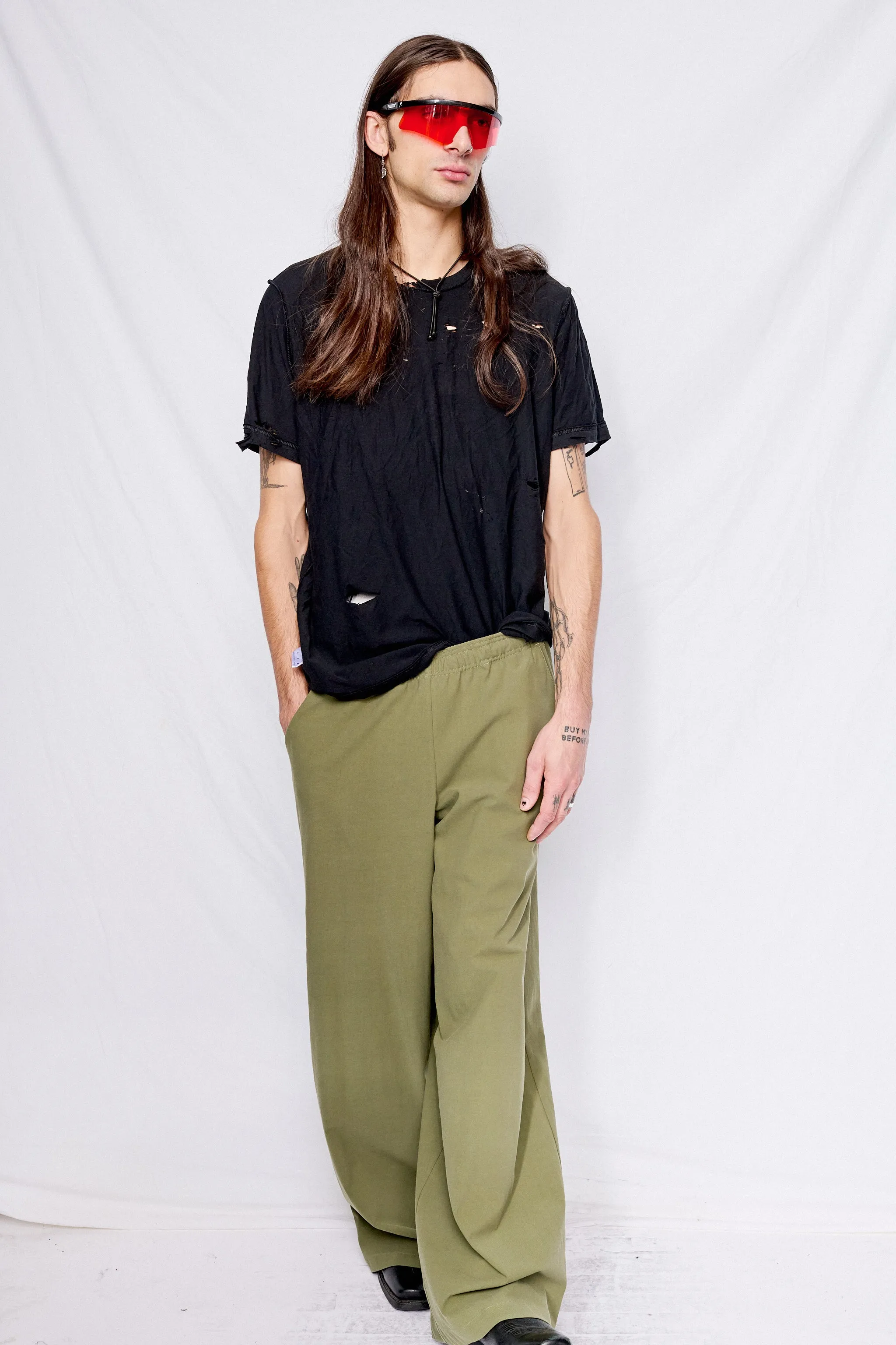 Army Green Twill Standard Pant