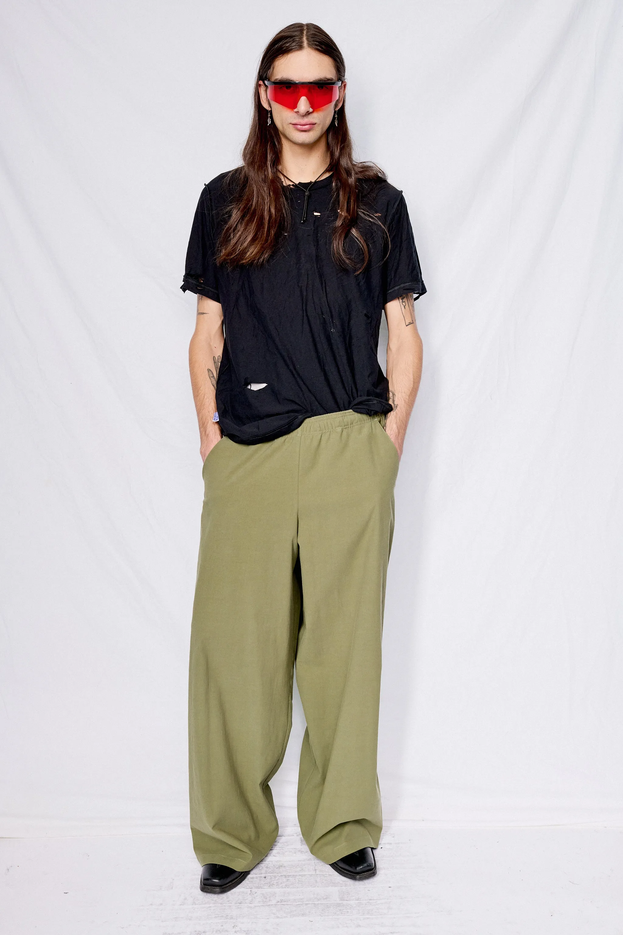 Army Green Twill Standard Pant