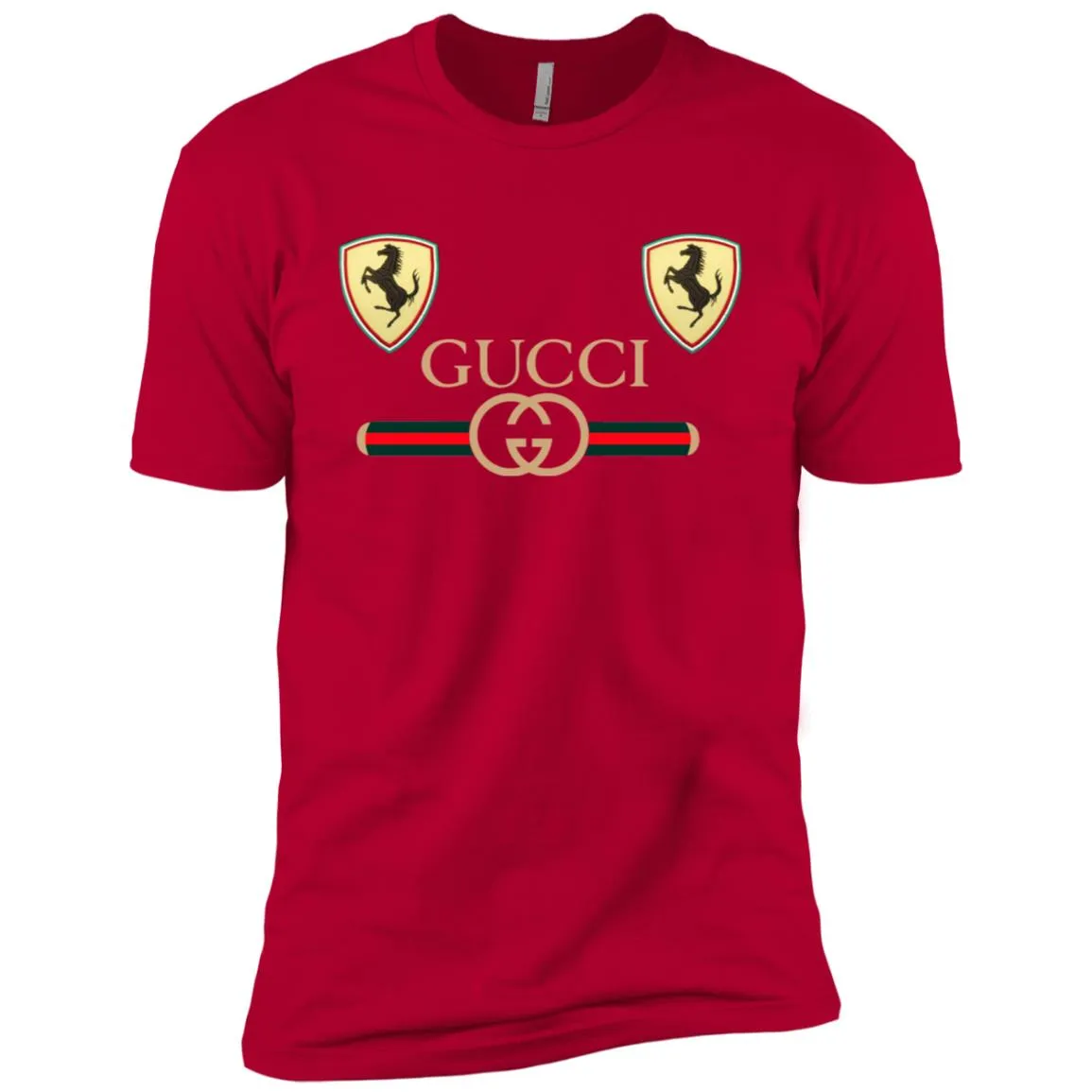 Best Gucci Ferrari New T-shirt Men Short Sleeve T-Shirt