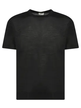 Black Merino Silk T-shirt