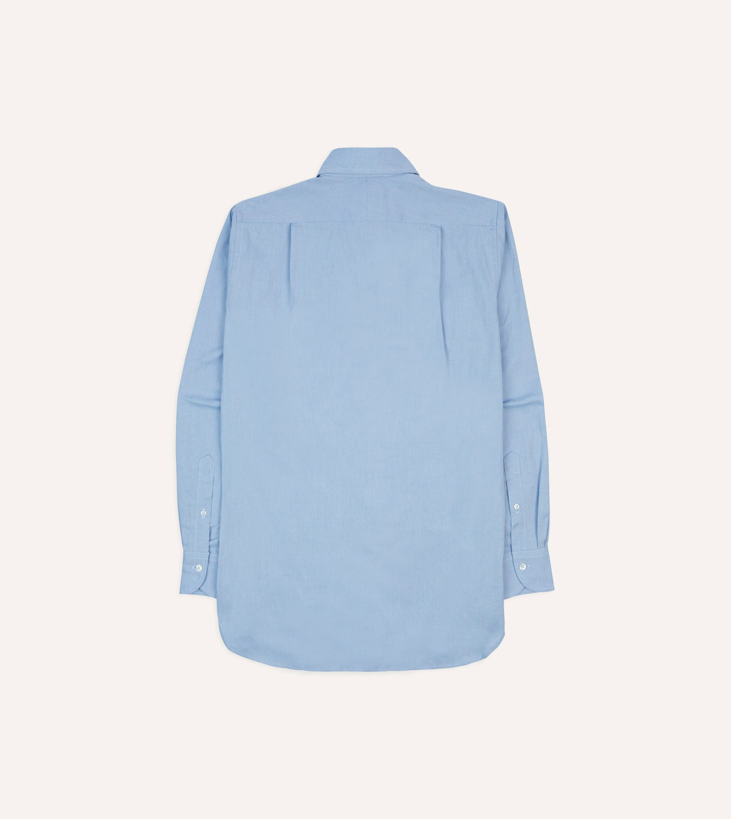 Blue Pinpoint Oxford Cotton Cloth Long Point Collar Shirt