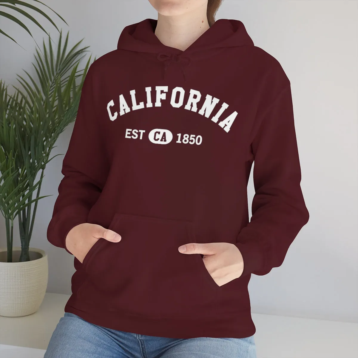 California CA State Hoodie, I Love Retro Vintage Home Pride Souvenir USA Gifts Graphic Pullover Hoodie Men Women Hooded Sweatshirt