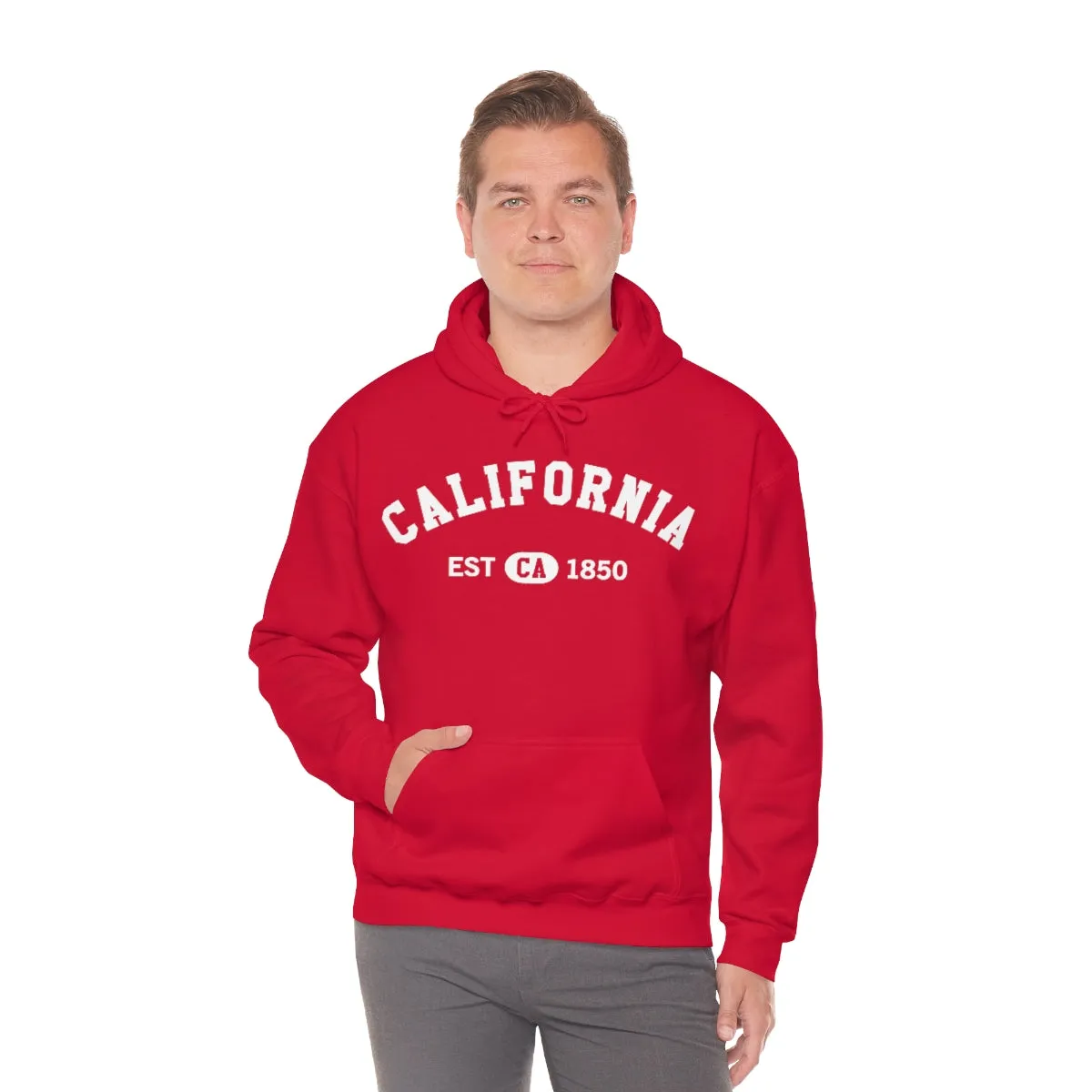 California CA State Hoodie, I Love Retro Vintage Home Pride Souvenir USA Gifts Graphic Pullover Hoodie Men Women Hooded Sweatshirt