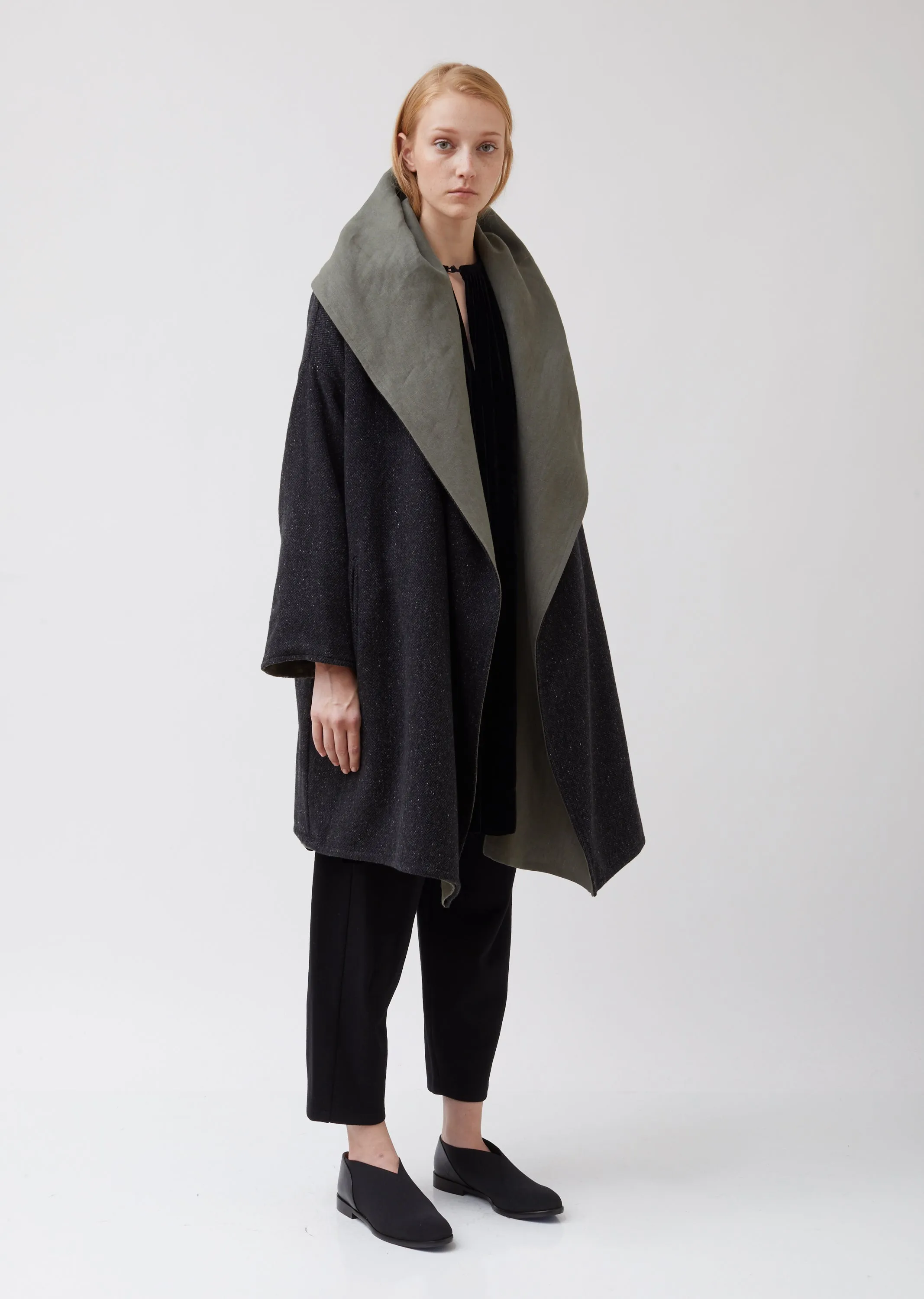 Cashmere Hooded Coat