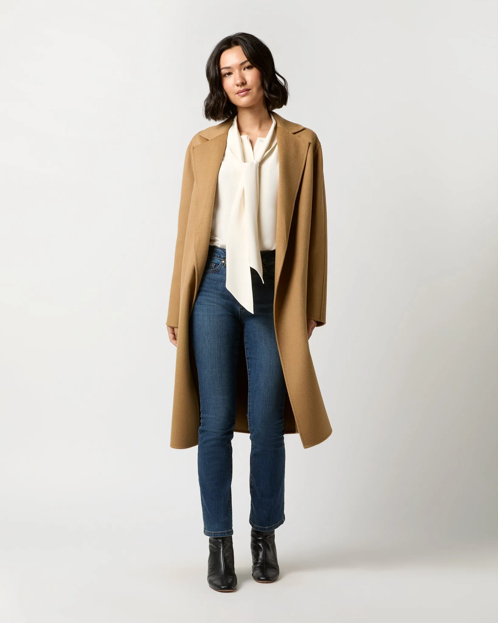 Cenda Long Coat in Oak