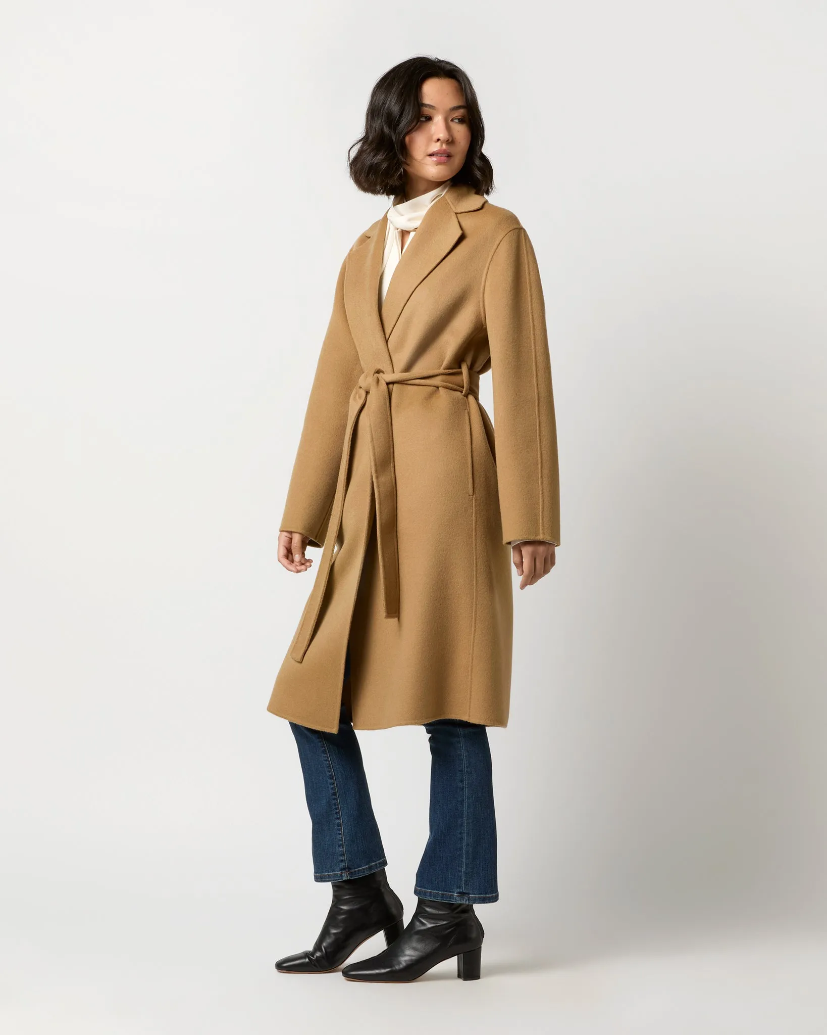 Cenda Long Coat in Oak