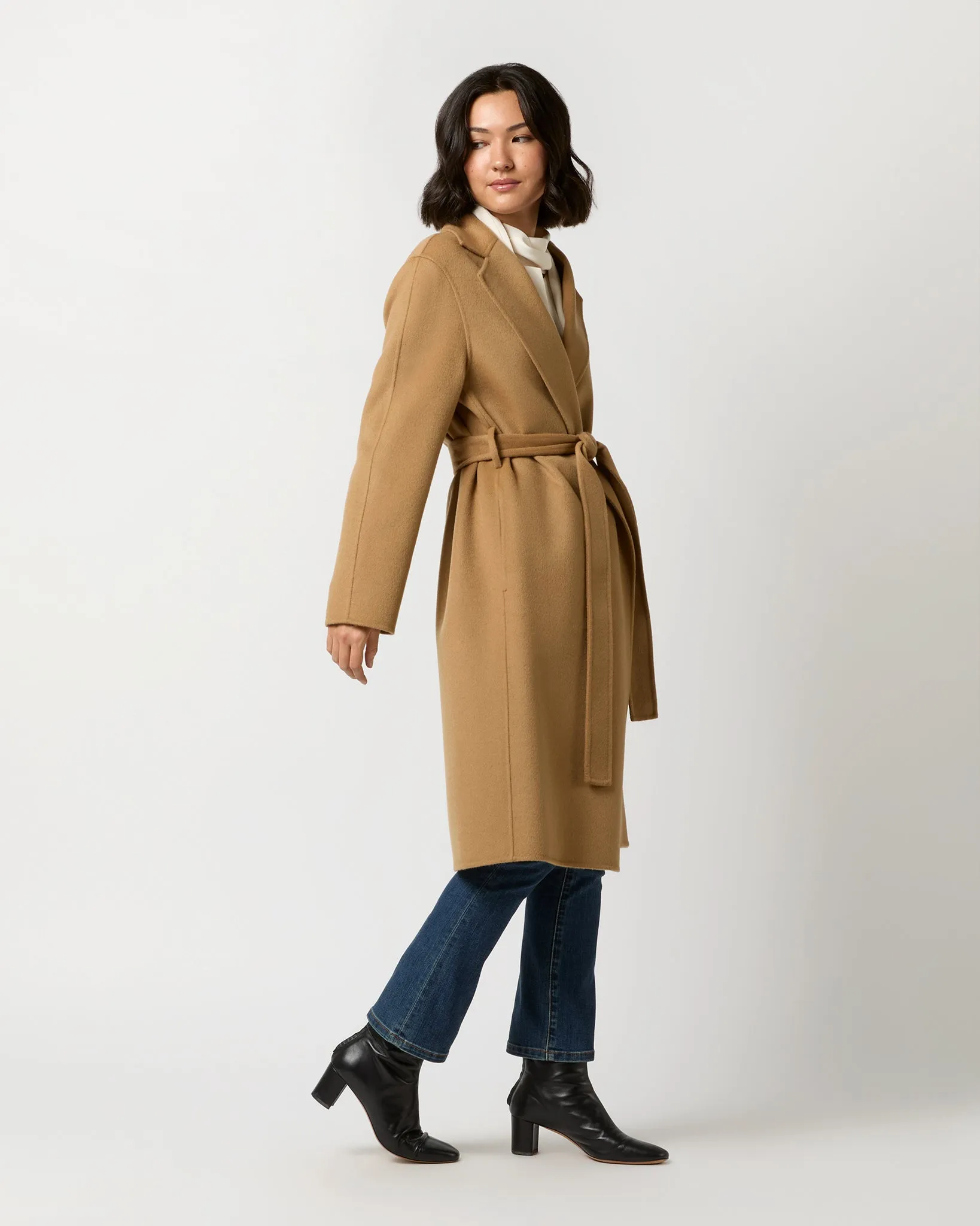 Cenda Long Coat in Oak