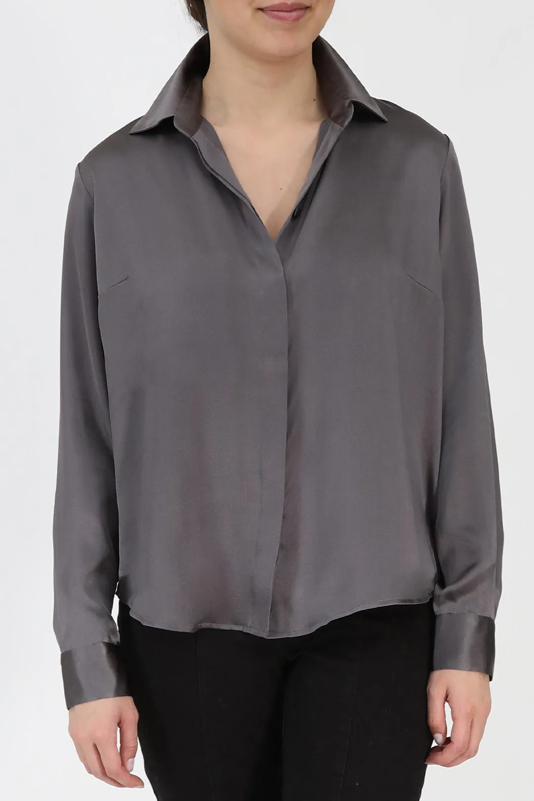 CIELO BLOUSE IN SILK CHARMEUSE