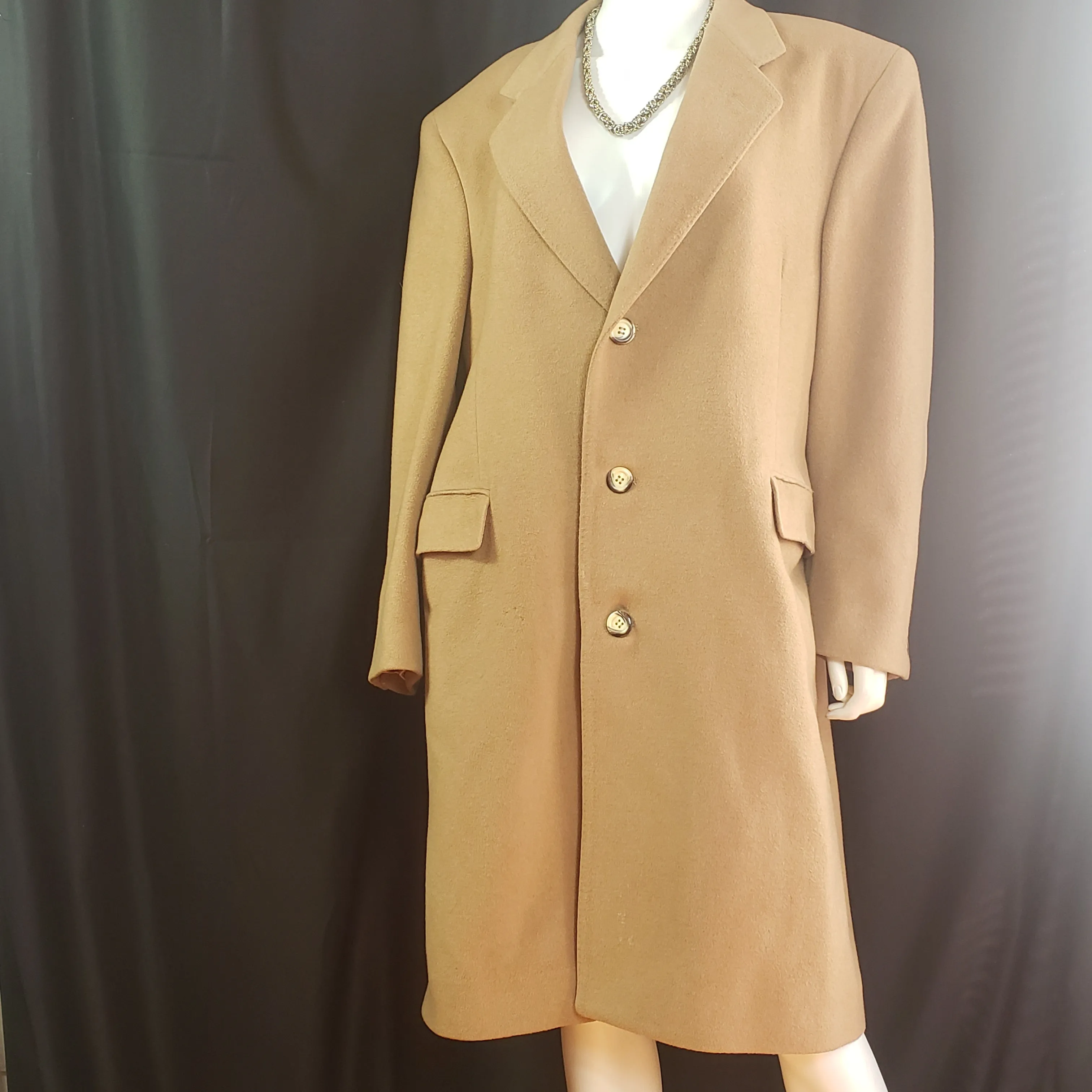 De Silva Wool Cashmere Coat Size Large