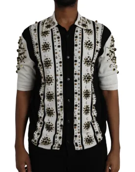 Dolce & Gabbana Embellished Striped Shirt