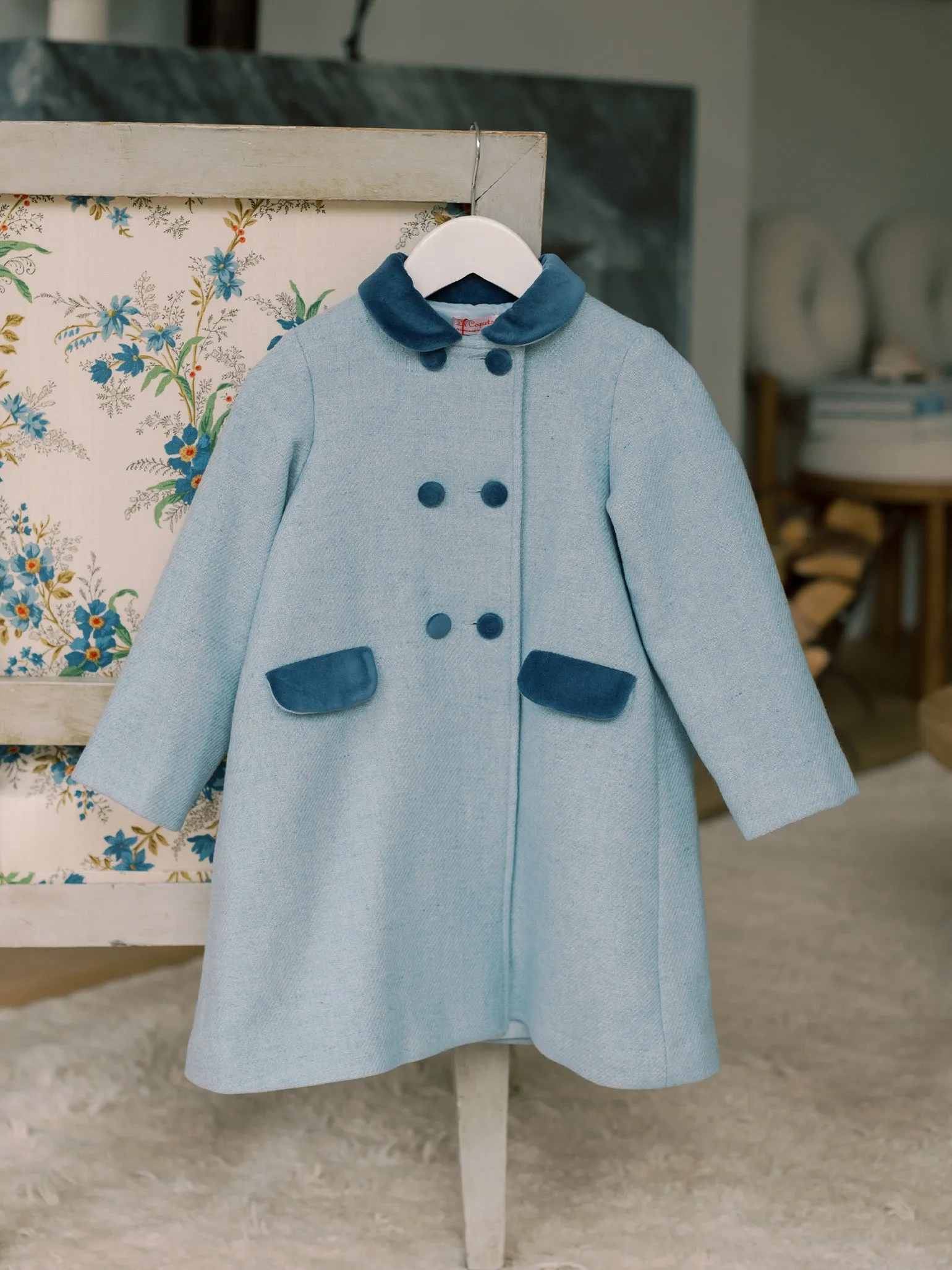 Dusty Blue Arrieta Girl Coat