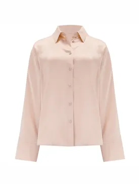 Fleur Du Jour Blush Silk Shirt