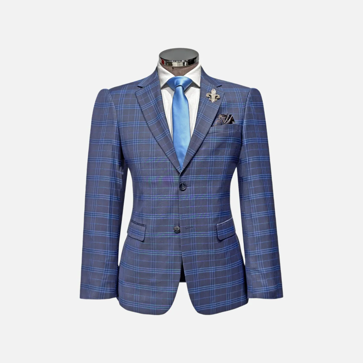 Greyson Slim Plaid Suit