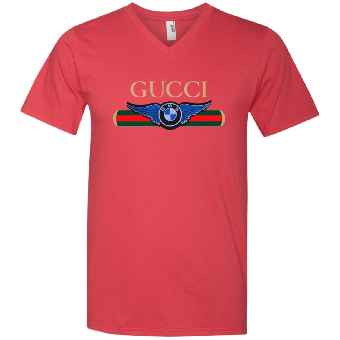 Gucci Bmw T-shirt Men V-Neck T-Shirt