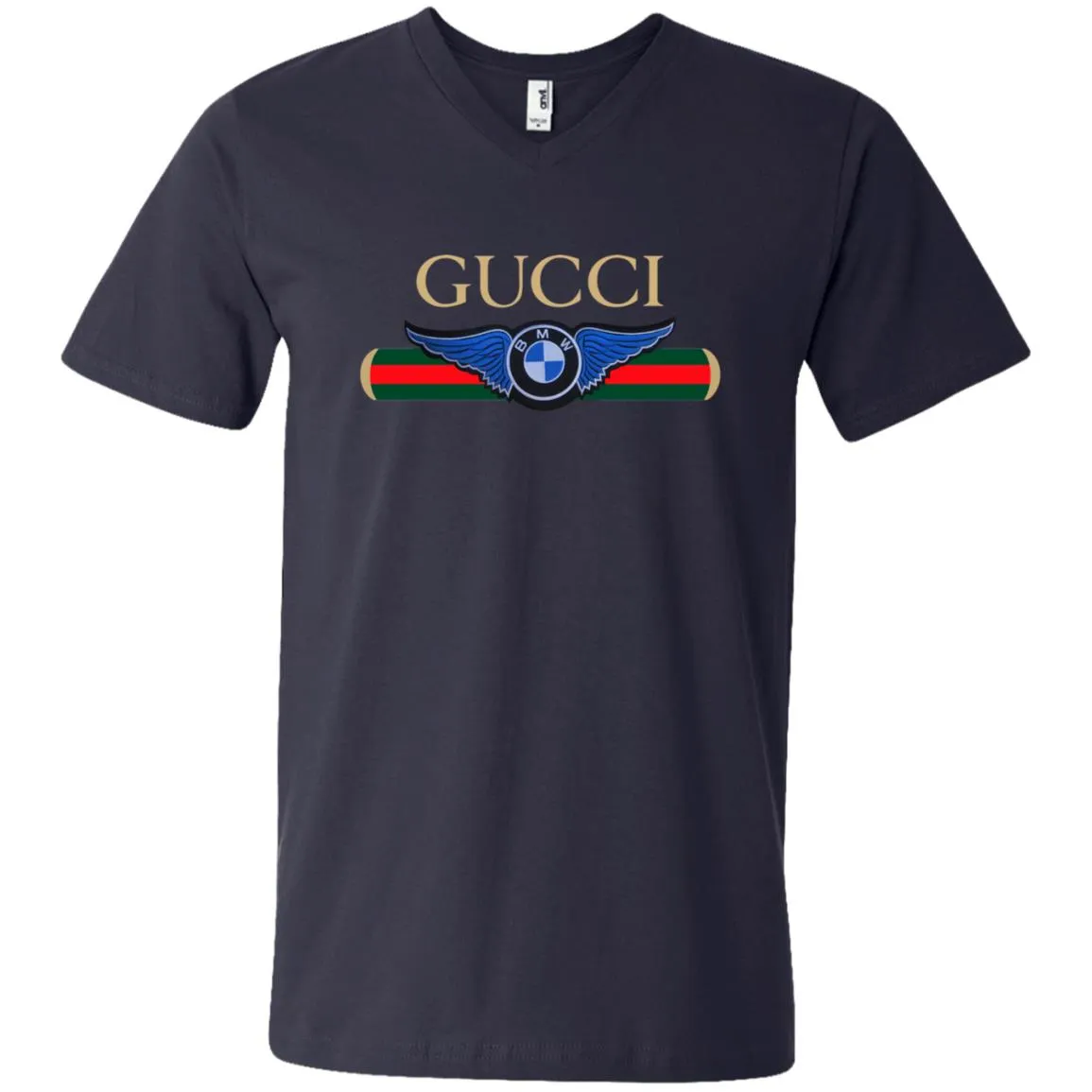 Gucci Bmw T-shirt Men V-Neck T-Shirt