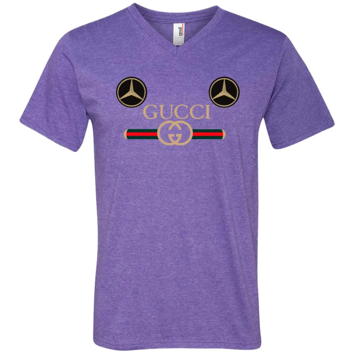 Gucci Mercedes Best T-shirt Men V-Neck T-Shirt