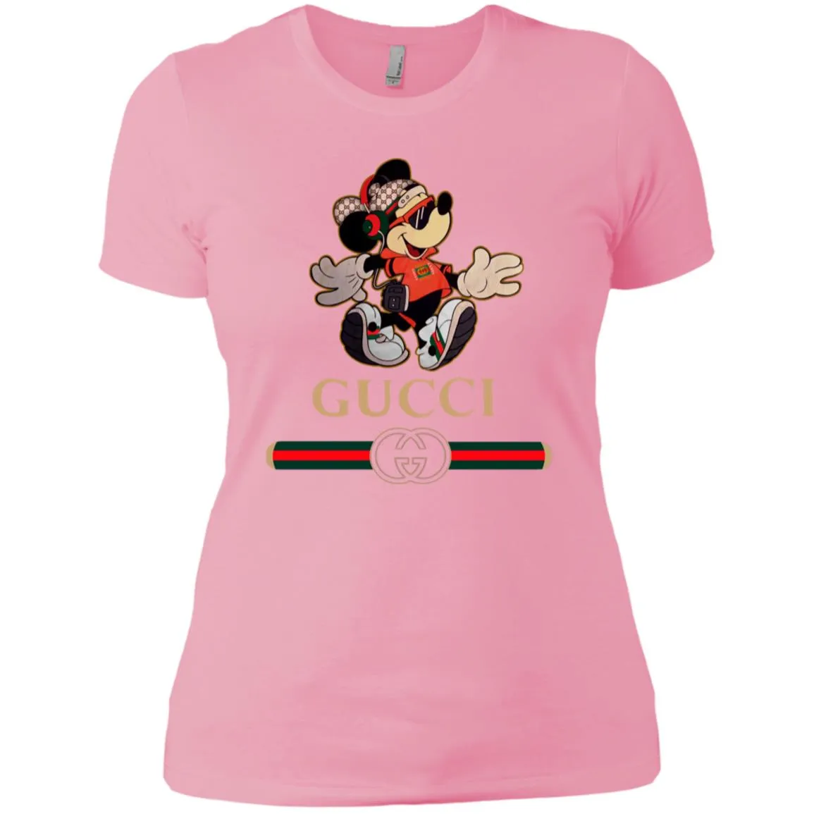 Gucci Mickey Fashion Stylelist Music T-shirt Women Cotton T-Shirt