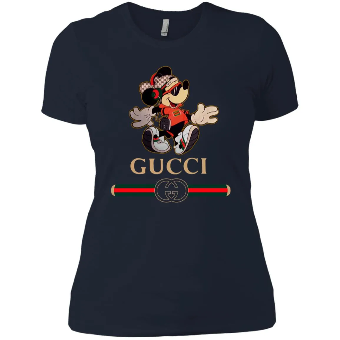 Gucci Mickey Fashion Stylelist Music T-shirt Women Cotton T-Shirt