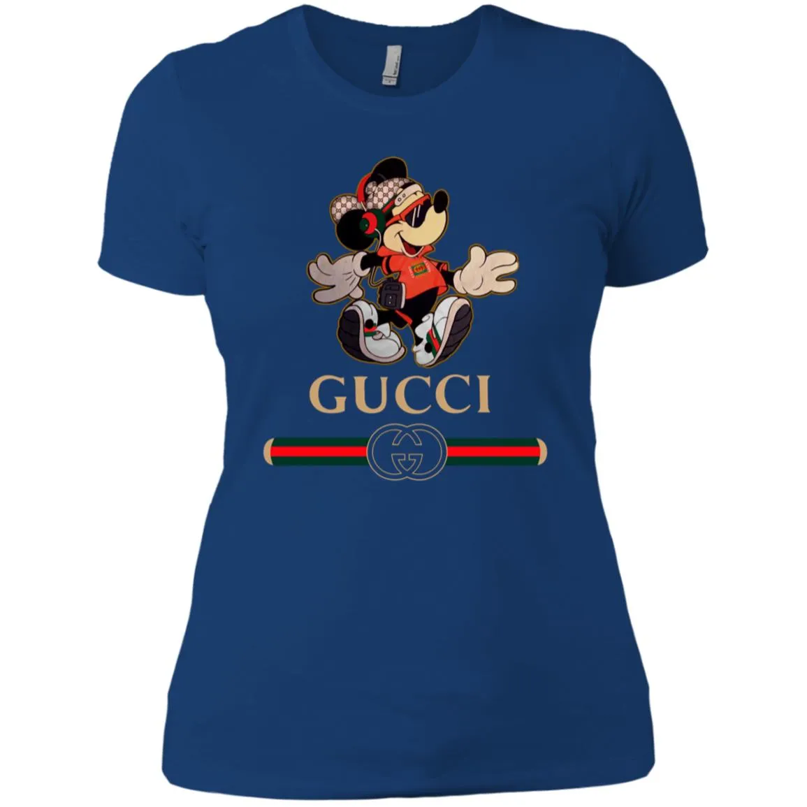 Gucci Mickey Fashion Stylelist Music T-shirt Women Cotton T-Shirt