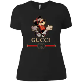 Gucci Mickey Fashion Stylelist Music T-shirt Women Cotton T-Shirt