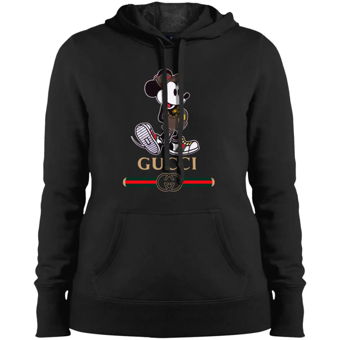 Gucci Mickey Kitty Beauty T-shirt Women Hooded Sweatshirt