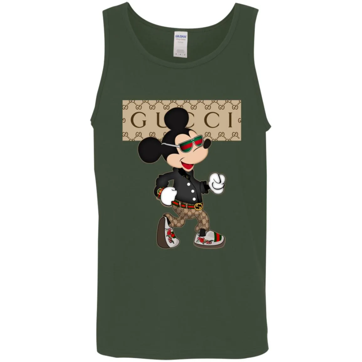 Gucci Shirt Mickey Mouse T-shirt Men Cotton Tank