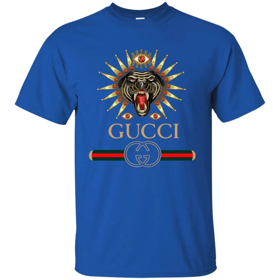 Gucci Tiger Best T-shirt Men Cotton T-Shirt