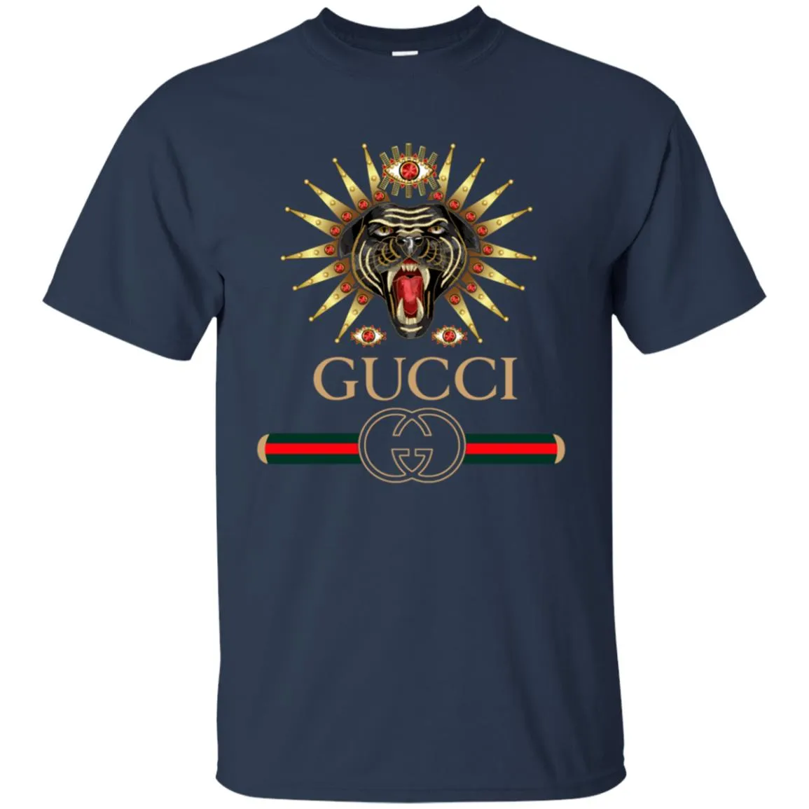 Gucci Tiger Best T-shirt Men Cotton T-Shirt