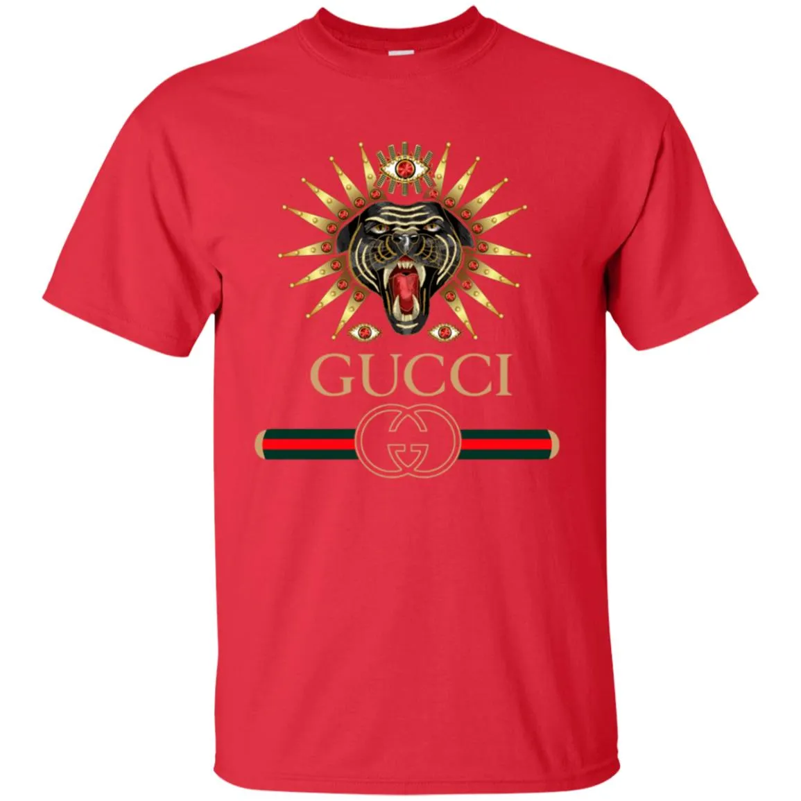 Gucci Tiger Best T-shirt Men Cotton T-Shirt