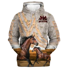 Horse On A Stone Background Hoodie, Horse Hoodie, Horse Lover Gift