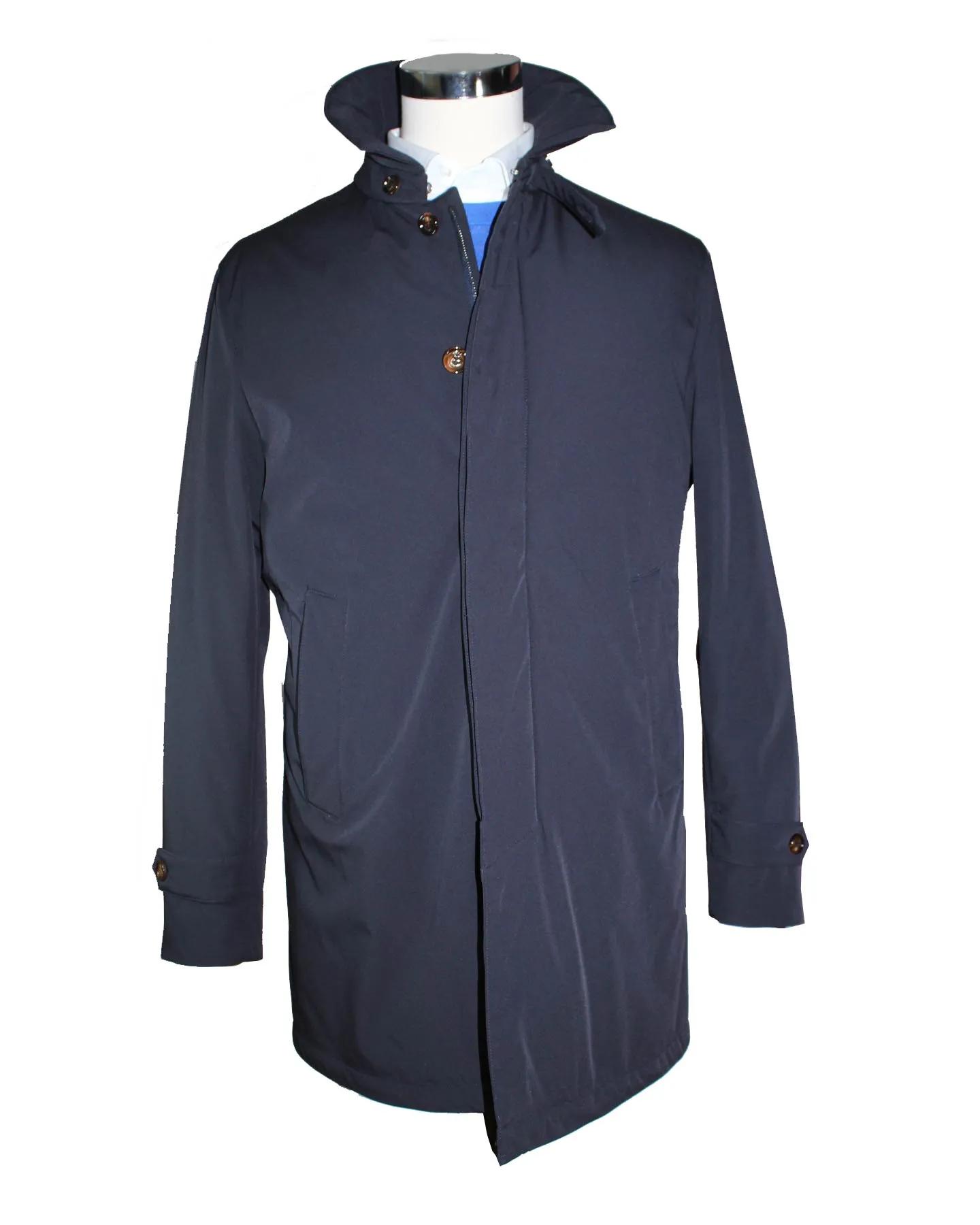 Kired Kiton Coat Dark Blue Button/ Zip Front EU 50 / M SALE