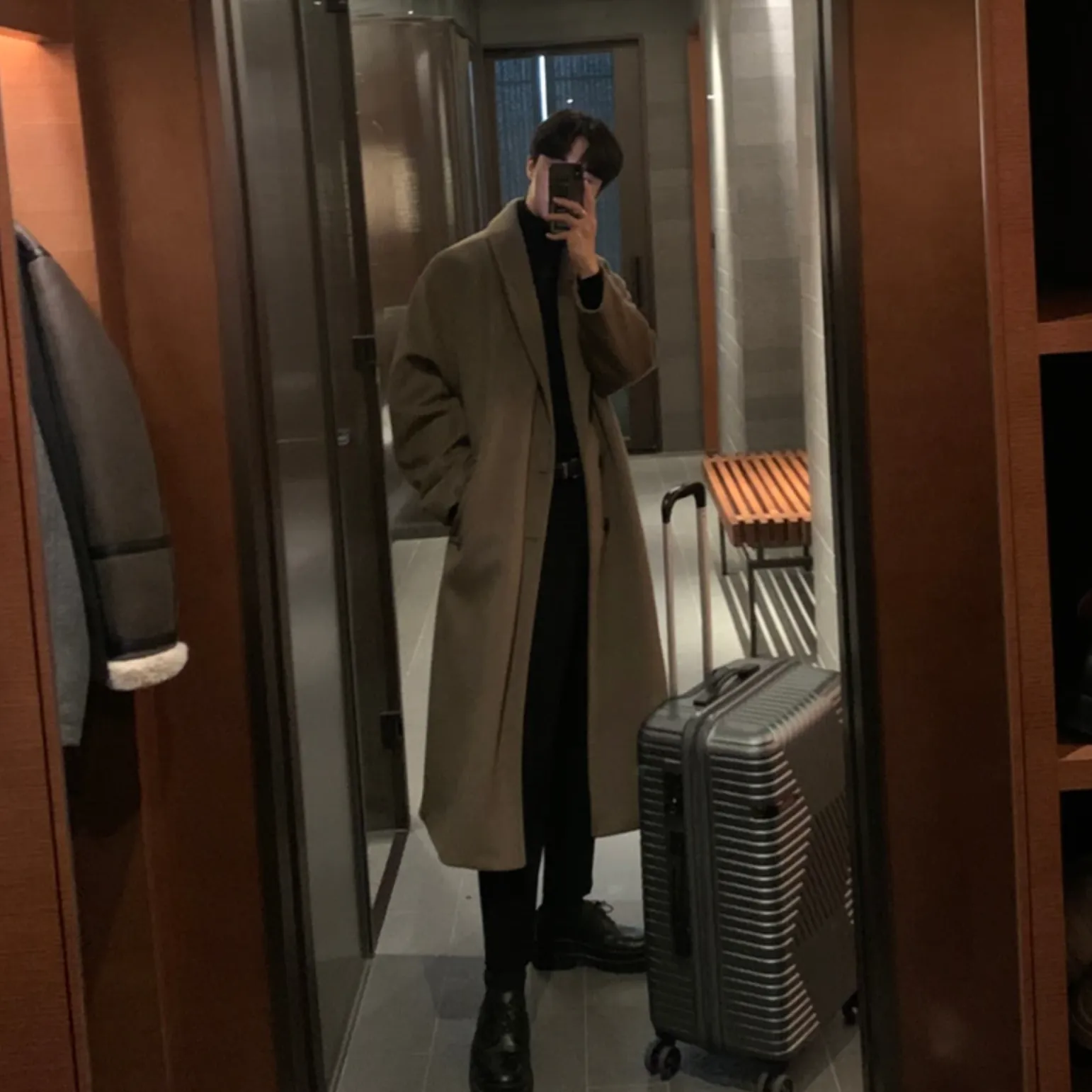 [Korean Style] 3 Colors Cashmere Long Coats