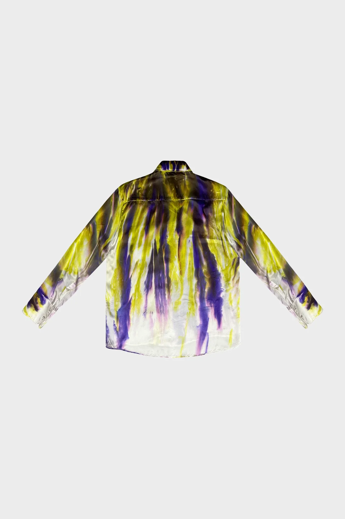 Leo - Romana Oversized Tie Dye Silk Shirt