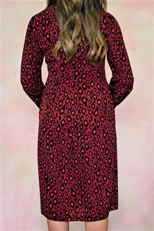 Leopard Silk Shirtdress