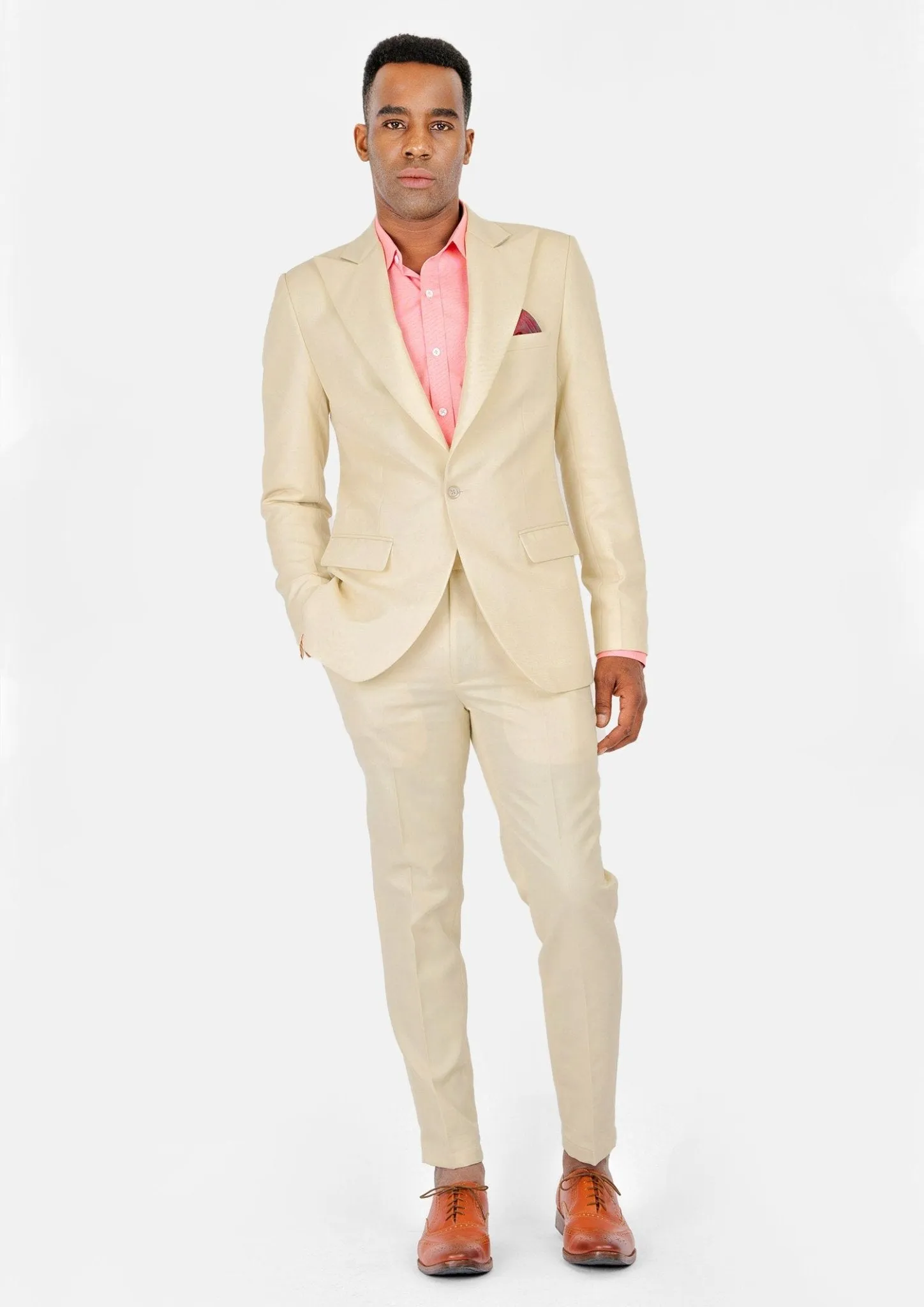 Liberty Sand Cotton Suit