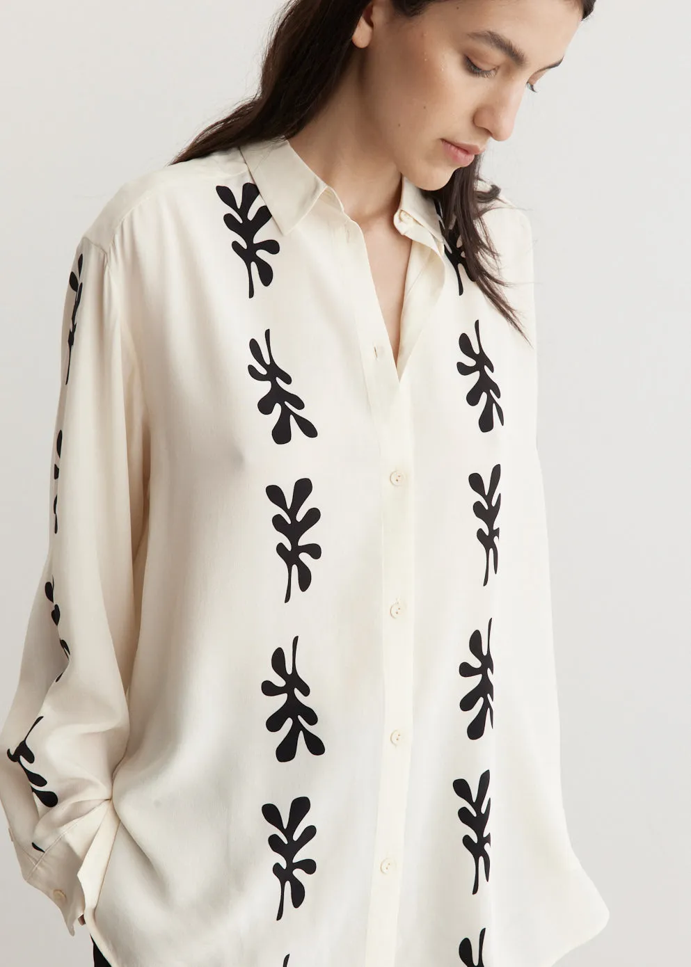 Long Sleeve Silk Shirt