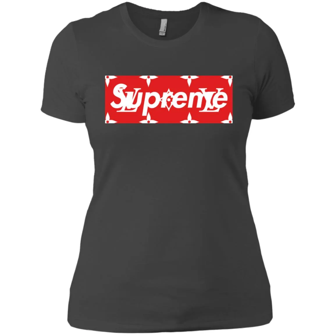 Louis Vuitton Box Supreme T-shirt Women Cotton T-Shirt