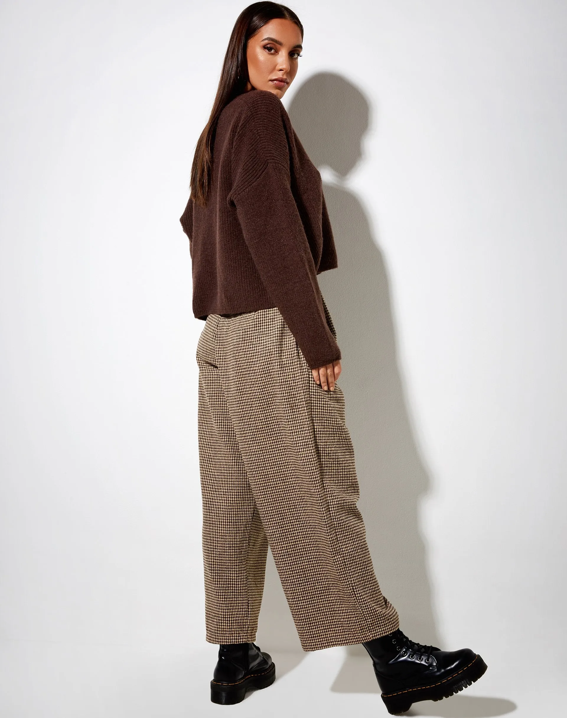 Mabel Jumper in Knit Choco Brown