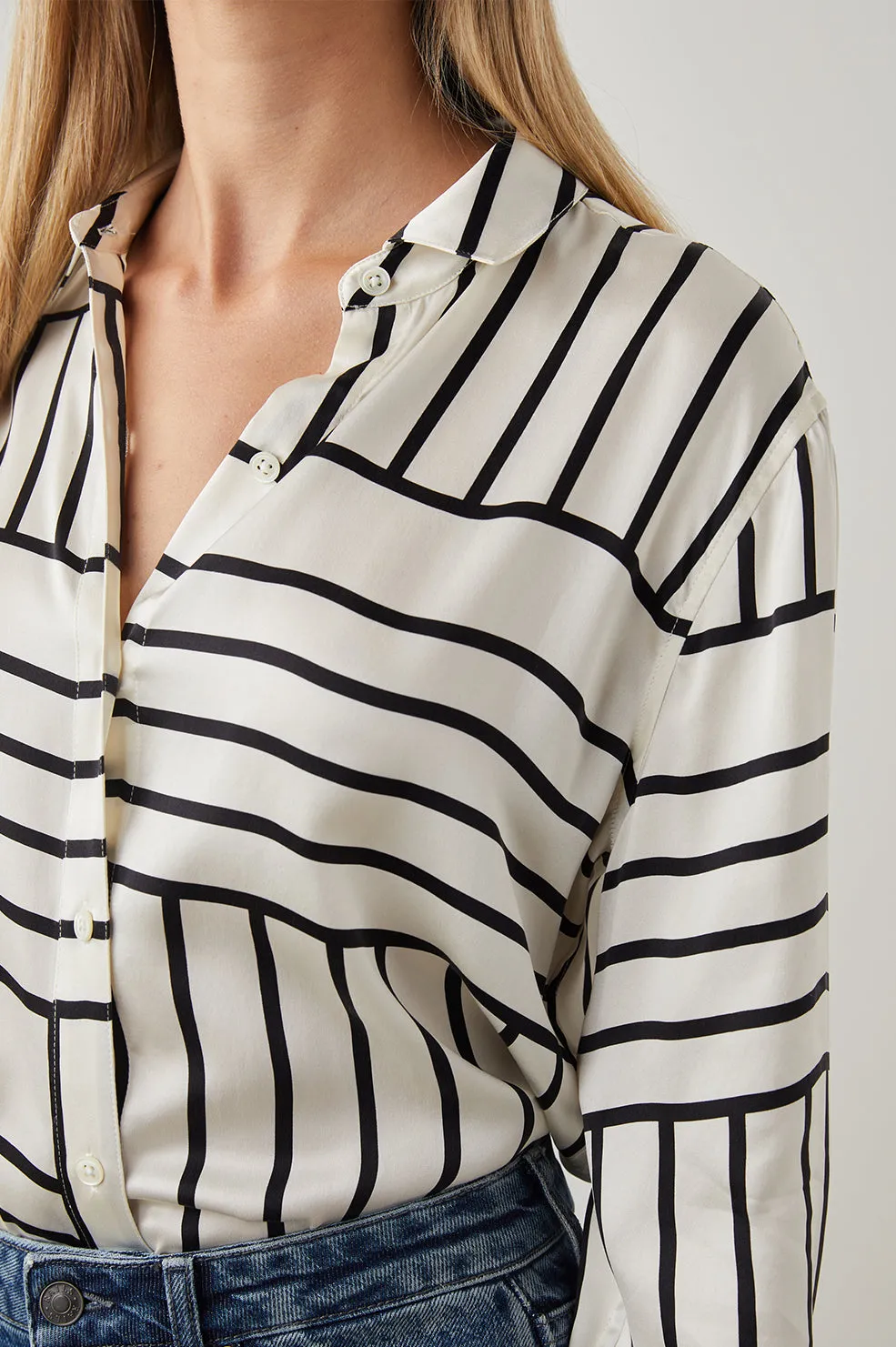 MARA SHIRT - PATCHWORK STRIPE