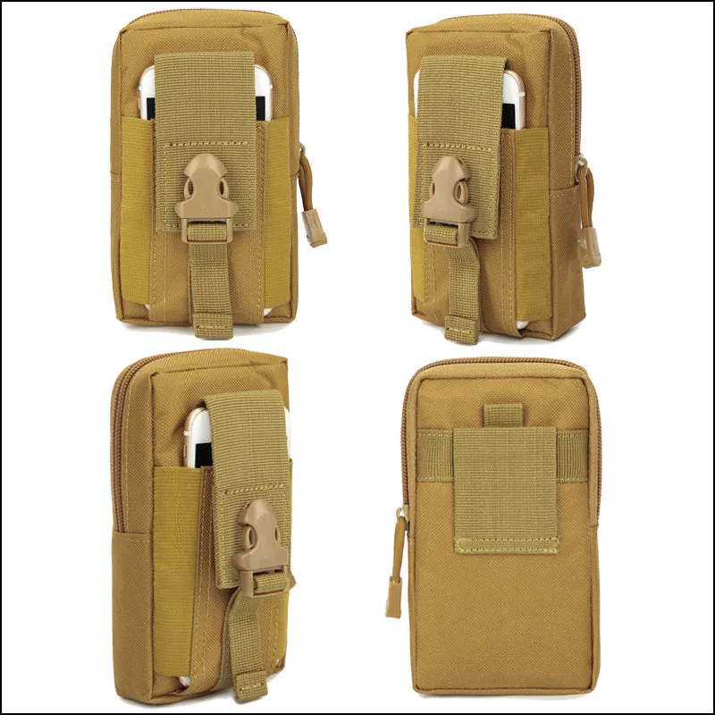 Outdoor Multi-functional Tactical Mobile Phone Sports Pocket 6 inch coin purse Wearing Belt Molle Small Bag