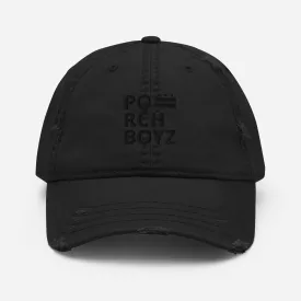 PORCHBOYZ BLACKOUT COLLECTION Distressed Dad Hat