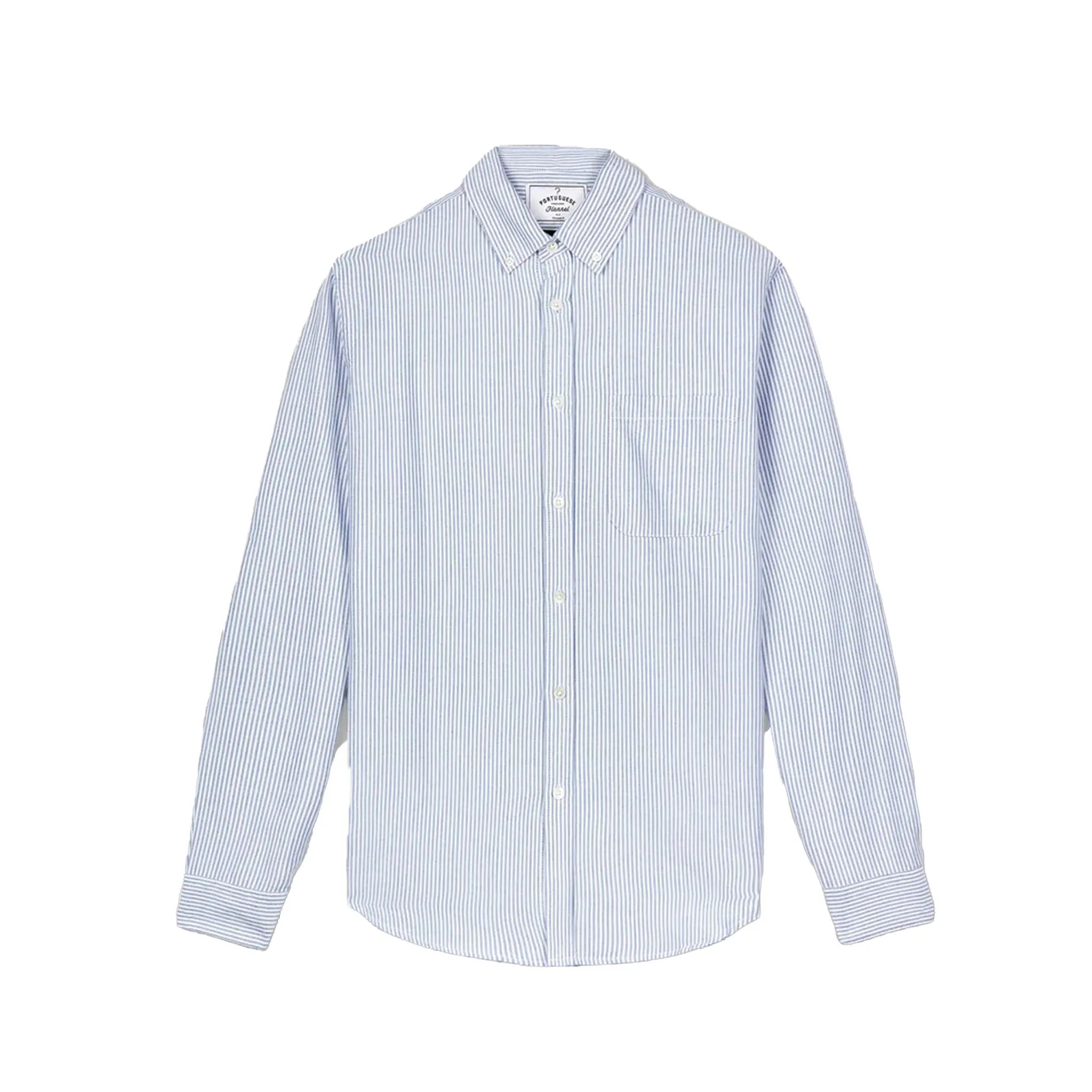 Portuguese Flannel Belavista Shirt - Blue Stripe