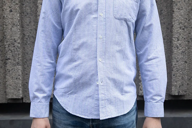 Portuguese Flannel Belavista Shirt - Blue Stripe