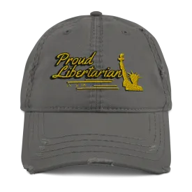 Proud Libertarian Distressed Dad Hat