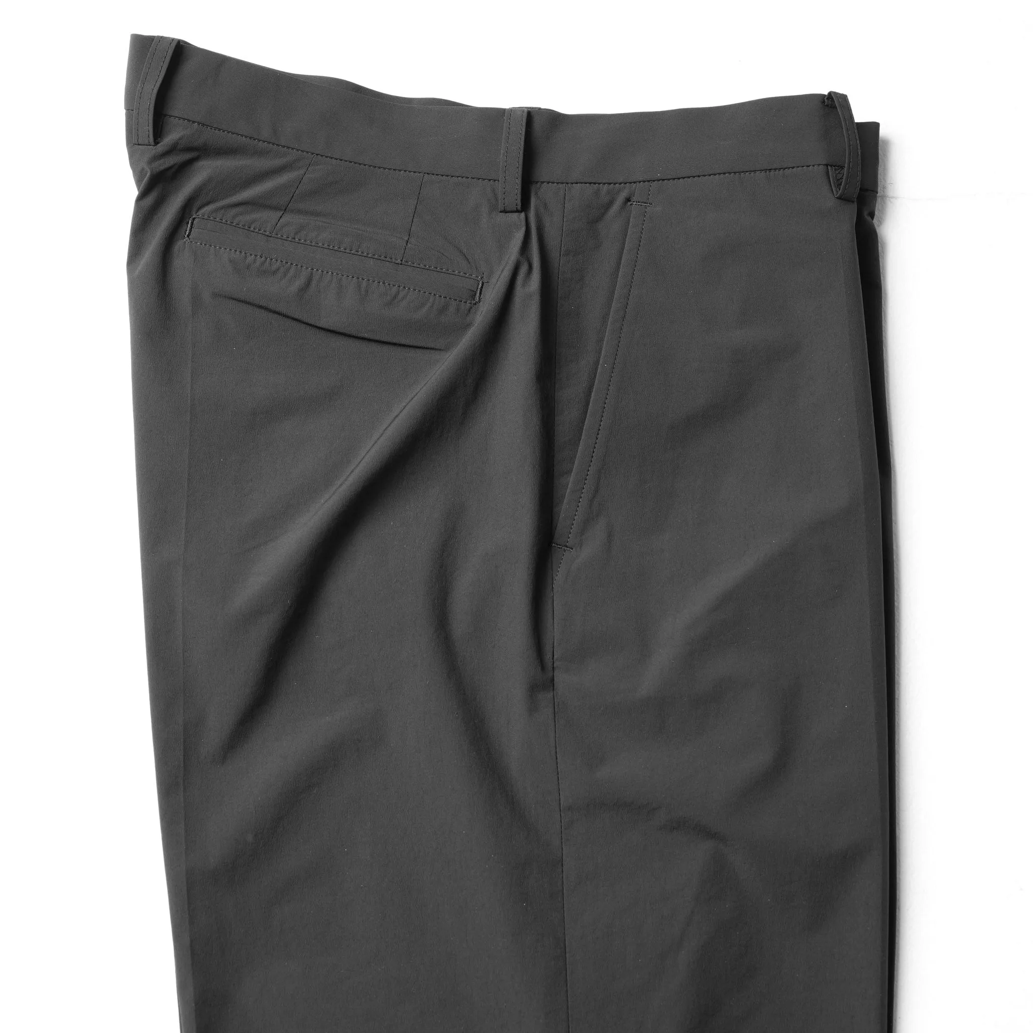 Relaxed Nylon Slacks - Black