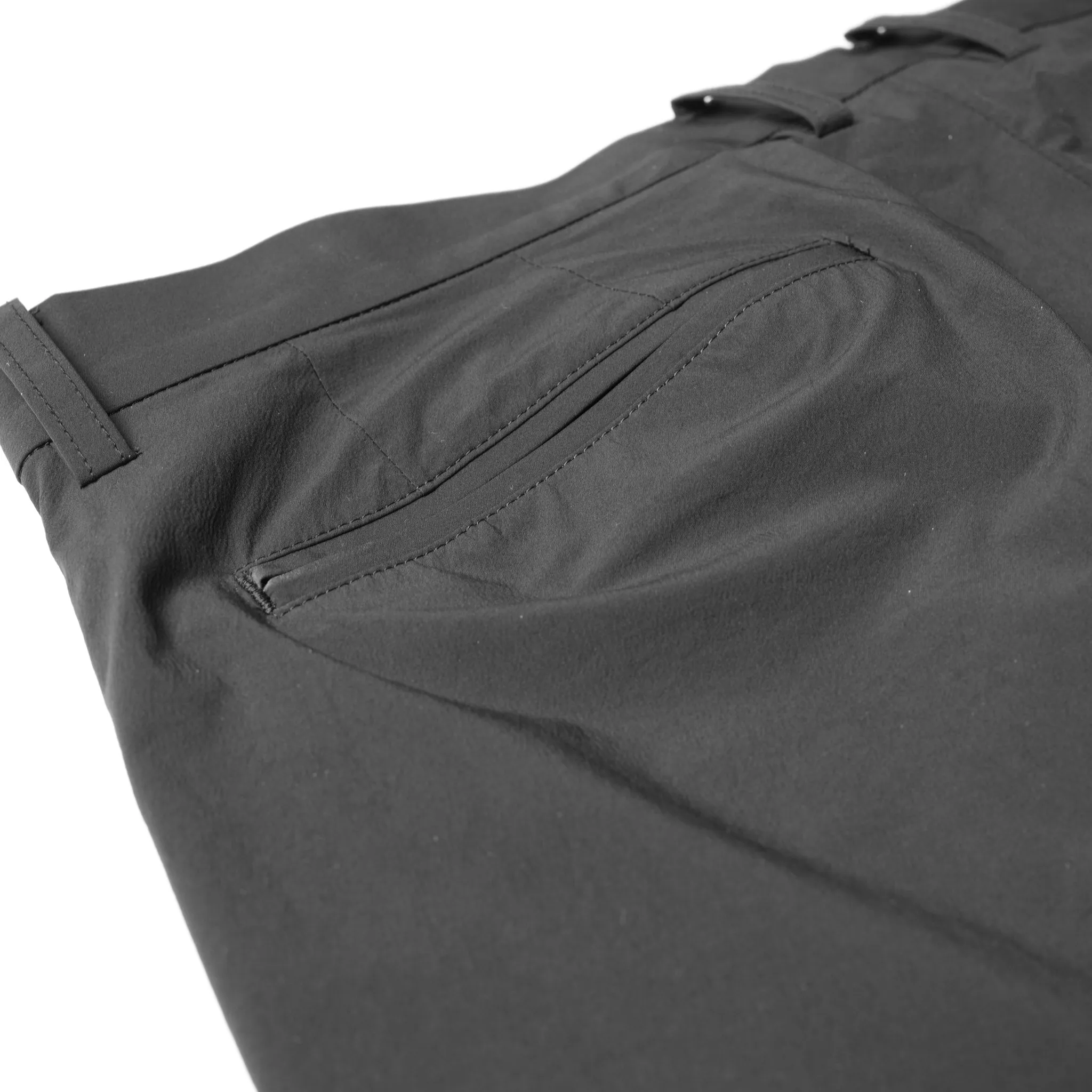 Relaxed Nylon Slacks - Black